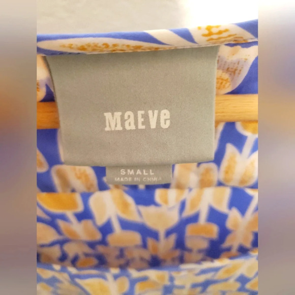 Anthropologie Maeve Blue Tulip Shift Dress Size Small - Picture 6 of 7